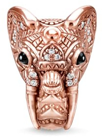 THOMAS SABO Bead Elefant 750 Roségold Vergoldung, 925 Sterlingsilber