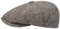 LIERYS Fischgrat Flatcap (Schiebermütze) Herren - Schirmmütze mit Futter - Made in Italy - Hatteras Flat Cap mit Wolle und Fischgräten Muster - Mütze Herbst/Winter Dunkelbeige S (54-55 cm)