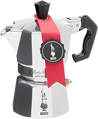 Bialetti Espressokocher 1 Tasse, Aluminium, Silber, 20 cm