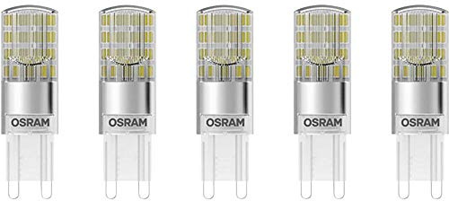 Osram LED Base Pin G9 lamp, G9, 2.60 W, Replacement for 30W, Clear, Warm White, 2700 K, Pack of 5