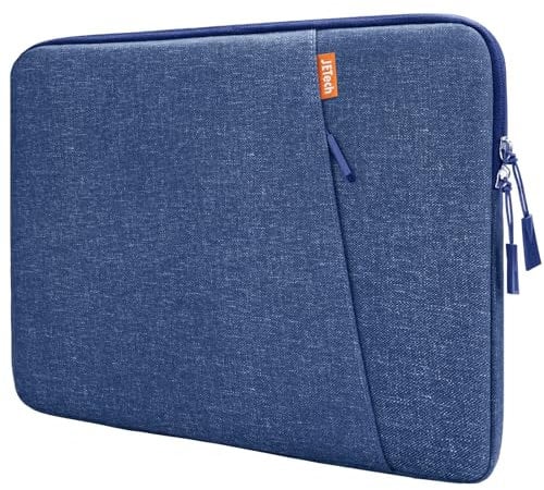 JETech Borsa per PC da 13-14 Pollici MacBook Air/Pro (M4/M3/M2/M1) 2021-2025, 13-13,6 Pollici Laptop Notebook, Impermeabile Sleeve Caso con Tasche (Blu Cobalto)