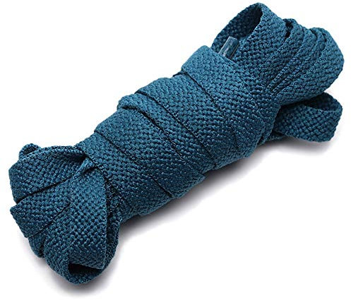 ANUFER Piatto 9mm Largo Colorato Lungo Lacci delle Scarpe per Scarpe Sportive Stivali P11 Verde Scuro 150cm