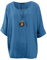 Love My Fashions® Women's Italian Lagenlook Tunic Top – Oversized Loose Fit 3/4 Sleeve Round Neck Casual & Comfortable UK Fashion Denim Blue