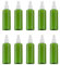 VOANZO 10PCS Empty Plastic Spray Bottle 100ml Fine Mist Travel Atomiser Set Refillable Travel Size Bottle Toiletries Liquid Containers (green)