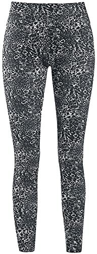 Urban Classics Ladies AOP Leggings Black/White XS