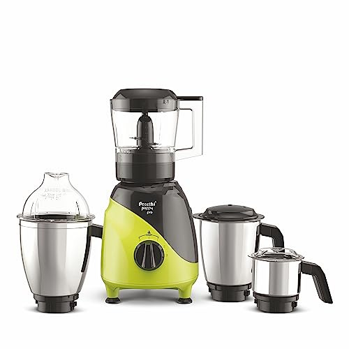 Preethi Peppy Pro MG 247 Mixer Grinder 750 Watts with 3 Jars & Unique Rapid 10 Chopping Jar (Indian Plug)