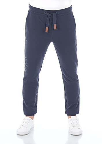 riverso Jogginghose Herren lang RIVSven Slim Fit Trainingshose Sporthose Trainingshose Freizeithose, Größe:S, Farbe:Navy (19400)