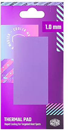 Cooler Master Thermal Pad - Conduttività Termica 13,3 W/mK, Migliora Raffreddamento Componenti del PC, Elettricamente Non Conduttivo, Adesivo su Entrambi Lati, Facile da Applicare - 95 x 45 x 1,0 mm