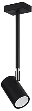 SOLLUX SL.1074 Plafond NORANO schwarz Stahl 40W L: 10cm B: 6cm H: 33cm dimmbar