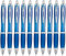 Libetui 10er Pack ergonomische Kugelschreiber Blau blauschreibend rutschfeste Griffzone Großraumine Blaue Kulis Haushalt Büro Praxis Schule Kuli