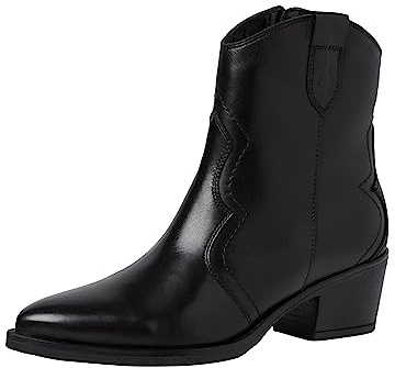 Tamaris Femme 1-25702-41 Western Bottines à Talons, Noir, 40 EU