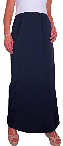 icecoolfashion Women's Elasticated Waist Maxi Skirt | Ladies Smart Full Length Pencil Skirt, Elegant, 39 Length