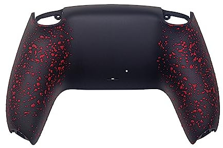 Boîtier arrière Coque arrière antidérapante Boîtier arrière de Jeu Coque arrière de Remplacement Manette pour PS5 BDM010,020 (Rouge)