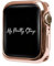My Pretty Strap Glossy XOXO Cover Compatible with Apple Watch 38/40/41/42/44/45/49mm, Color Gold, Rose Gold, Silver for Women (41MM, Rose Gold)