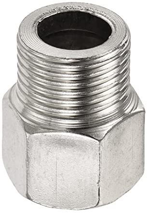 M METERXITY Inossidabile Acciaio Maschio a Femmina Esagonale Tubo Raccordo Prolunga, Applica a Esterno/Rubinetto/Industriale (Filettatura G3/4, 32mm Lunghezza)