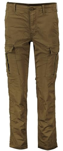 Superdry Damen Schmale Cargohose mit mittlerer Leibhöhe Kaki 27/32