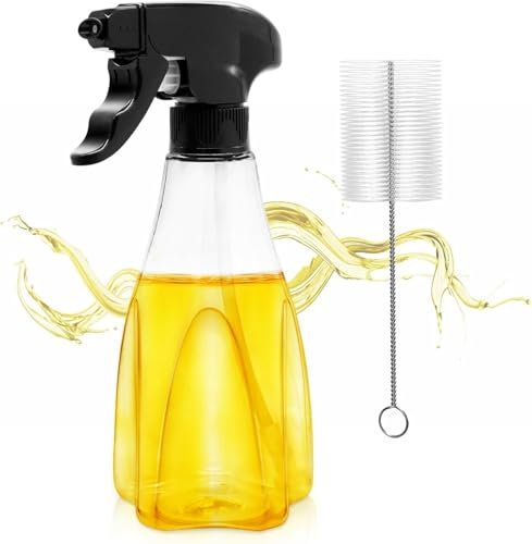 Showvigor Pulverizador Aceite Spray Aceite Cocina 330ml Aceitera Spray, Rociador de Aceite para Ensaladas, Cocción, Horneado, Pasta y Barbaco