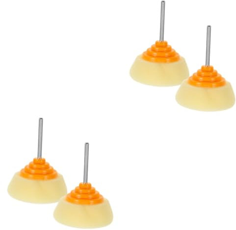 MUCKLILY 4 Teiliges Auto Polierschwamm Set Auto Wachs Pufferrad Zum Versiegeln Polierpad Rad Für Boot Wachsen Polierpad Für Auto Polierschwamm Edelstahl