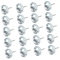 iplusmile 100St Kristallschnalle der weichen Tasche dekorative Polsterknöpfe Strass-Möbelnägel polstermöbel polstergarnitur silve Kristalldesign-Möbelnägel polsternägel selber machen Eisen