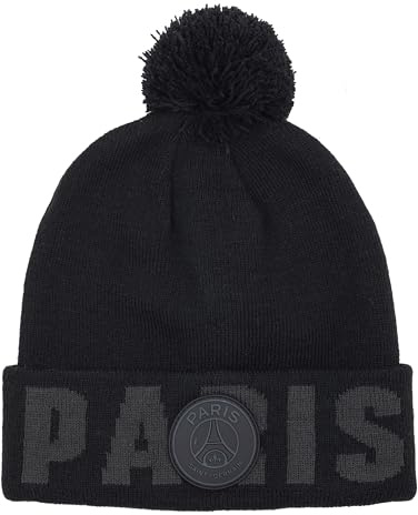 PARIS SAINT-GERMAIN Bommelmütze - Offizielle Kollektion für Herren in Schwarz