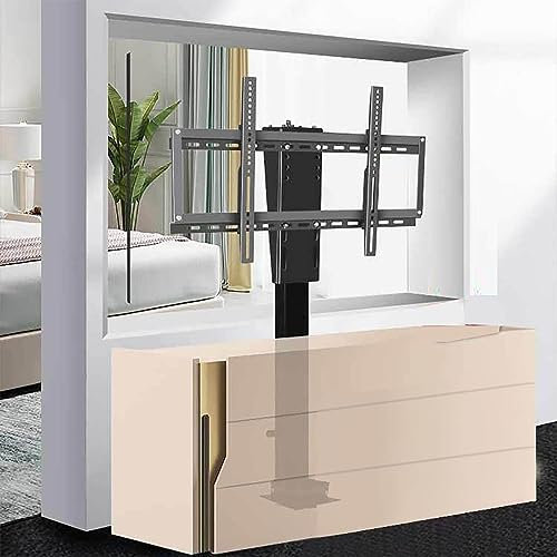 IATUPKE Manuelle Drehung um 360 ° nach Links und rechts, im Schrank versteckbarer TV-Lift, TV-Bodenständer, elektrischer Teleskop-TV-Lift, passend für 26-70-Zoll-LED-Bildschirme, mit Einer