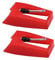 2-Stück Plattenspieler Nadel,Nadelreiniger Nadel Plattenspieler für Vinyl-Plattenspieler,Stift Ersatz Rubinrot Diamant Plattenspieler Vinyl,Nadelbürste für Schallplattennadeln