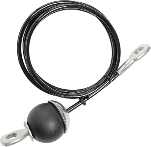 JOZMMZEOOA Kabelzug Fitness,2 M Seilzug Fitness Gym Kabel Seil Calisthenics Stahlseil Kabelzug Seil Draht Fitnessgerät Trizepsseil Kabelzug Rudern mit Ösen,für Latzug Kabelzug Fitness Kraftstation