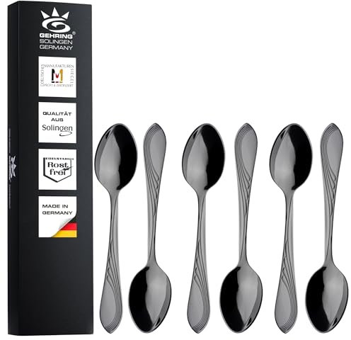 Gehring Solingen Filou - Set di 6 cucchiaini da caffè, 6 pezzi