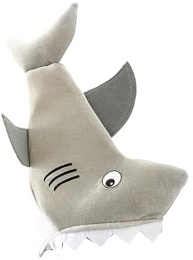 XNHIU Erwachsene Shark Bite Hat Neuheit Party Hut Tier Hüte Halloween Hai Party Kostüm Zubehör für Erwachsene