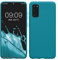 kwmobile Hülle kompatibel mit Samsung Galaxy S20 Hülle - weiches TPU Silikon Case - Cover geeignet für kabelloses Laden - Petrol matt