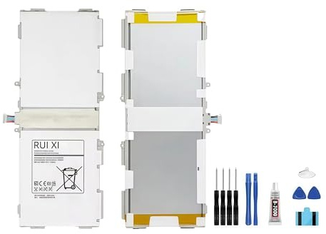 RUI XI Batterie compatible pour tablette Samsung Galaxy Tab 4 10.1 SM-T530 T533 T531 T535 T537 6800mAh 3.8V EB-BT530FBC EB-BT530FBU EB-BT530FBE