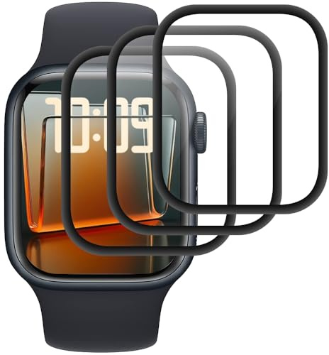 Beukei Screen Protector for Apple watch Series 6/5/4/SE/SE2/SE3 40mm,(3 Pack) glass Film, Anti-Shatter, Scratch Resistant, NO-Bubble, 9H Hardness,screen protector full coverage Film