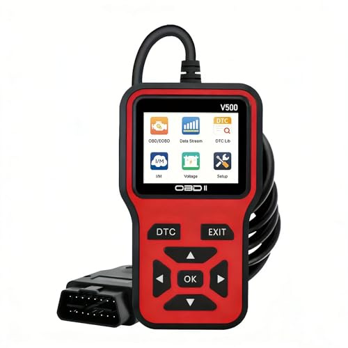 JVTMMY OBD2 Scanner for Vauxhall Mokka Crossland Combo Life, Car Diagnostic Tool, OBD Reader, Car Code Reader, Plug-and-Play Mechanic Tools, Live Data & Battery Monitoring