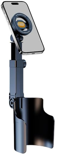 Phone Cup Holder for Car - 2-in-1 360 Rotating Magnetic Non-Slip - Cell Phone Cup Holder Car Mount - for Vehicle Truck SUV RV Sedan Van Road Trip Travel Driving Driver Men Women