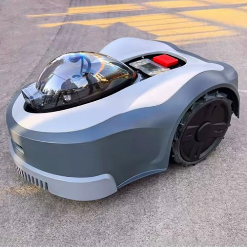 Wire-Free Robotic Lawn Mower, Vision Navigation Automatic Mower with 22cm Cutting Width, 3 Blades, 20-90mm Height, 320㎡/h Efficiency, 6000㎡ Max Area, Obstacle Avoidance, Rain Sensor, 24° Slope
