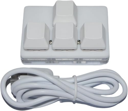 Mechanische Gaming-Tastatur mit USB-4-Tastatur, Einhandtastatur, Programmiertastatur für Standard-Tastatur, Hot-Swap-fähige Tastatur, praktisches Design