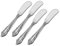 WALLACE Antik Barock 18/10 Edelstahl Streichmesser Set von 4