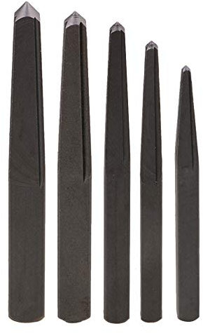 Cnbtr Schraubenausdreher, 5er Set, Größe 0,32 - 0,95 cm (1/8 - 3/8 Zoll), aus Kohlenstoffstahl, ideal für kaputte Schrauben, grau