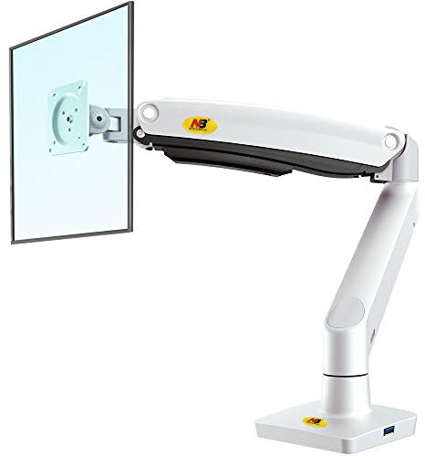 NB North Bayou Supporto per Monitor per Schermo da 22-35 Pollici VESA 75 & 100 (Bianco)