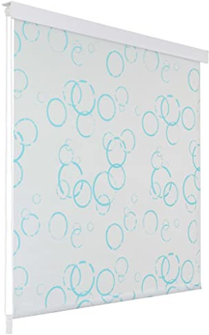 vidaXL Tenda a Rullo per Doccia 100x240 cm con Motivo a Bolle Tendaggio Bagno