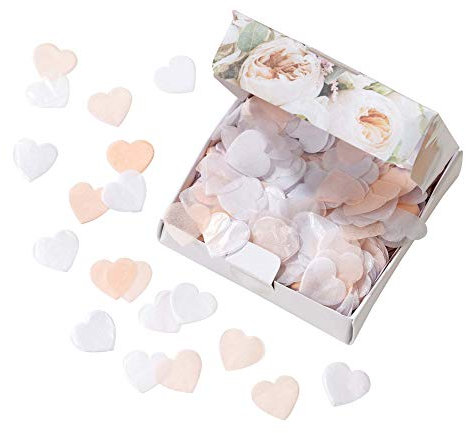 Modern Romance Pastel Tissue Heart Confetti
