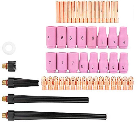 Schweißbrenner-Set, Tig-Schweißbrenner, 53 Stück, Tig, Tasse, Hülse, Düse für Gaslinsendüse, für Schweißbrenner WIG für WP-9 20 25