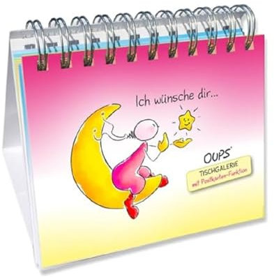 Oups Postkarten-Tischgalerie: Ich wünsche dir...
