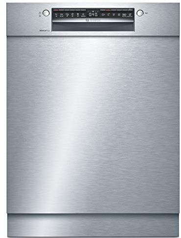 Bosch Hausgeräte SMU4HCS48E Serie 4 - Base para lavavajillas (60 cm de ancho, cajón para cubiertos, programa silencioso, secado extra con solo pulsar un botón, acero inoxidable)