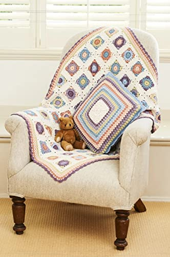 Stylecraft Naturals Bamboo & Cotton Double Knitting Pattern 9804 - Blanket and Cushion