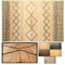 LucaHome – Alfombra bambú Uganda Ideal para Interior, Alfombra bambú para Cocina, salón, despacho, Dormitorio con Cenefa, Alfombra de bambú Antideslizante (Rombos, 60x90cm)