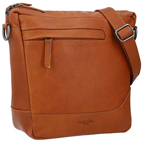 Gusti Lenkertasche Leder - Bernhard K. Fahrradtasche inkl. Platte Umhängetasche & Lenkertasche Ledertasche Braun Leder