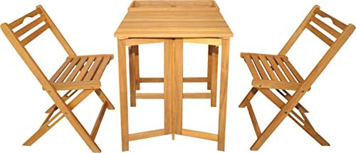 TrendLine Balkon Set Alcudia Akazienholz Sitzgruppe klappbar