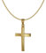 Acalee Kette mit Kreuz-Anhänger für Männer Gold 333/8 Karat zeitloser Halsschmuck für Herren, elegante Geschenkidee, 20-1218-60 60 cm
