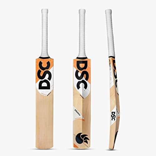DSC Men's Cricket Bat, Beige & Orange, Short Handle